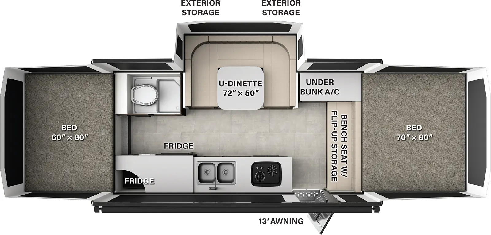 Flagstaff Tent 27MT Floorplan